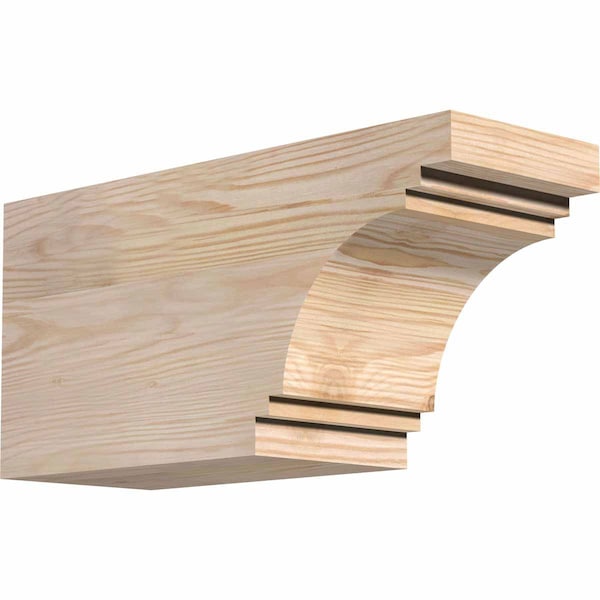 Ekena Millwork Pescadero Smooth Rafter Tail, Douglas Fir, 5 1/2"W x 8"H x 16"L RFT06X08X16PEC00SDF - main